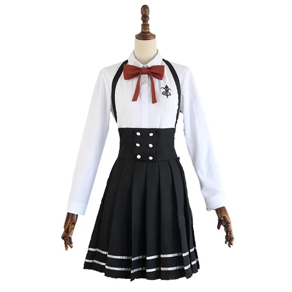VEVEFHUANG новый аниме Danganronpa V3 Shirogane Tsumugi Оригинальная версия JK униформа косплей