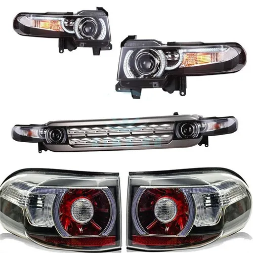 Old Style 1 пара автомобильных фар HID ксеноновый проектор для Toyota FJ Cruiser 2007- светодиодный фонарь+ задние фары+ решетка FJ Cruiser - Цвет: Old Style