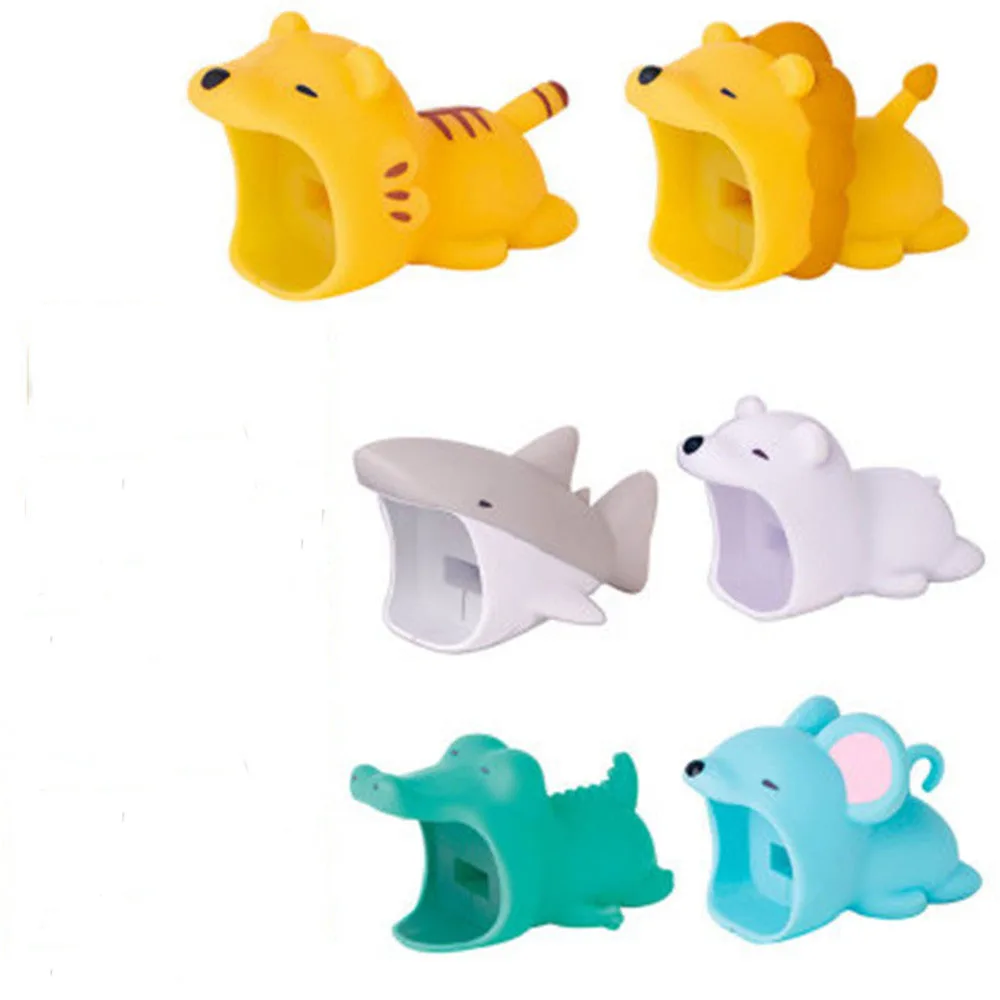 1 шт. большой кабель укуса милый животное протектор Kawaii Usb Кабельный органайзер