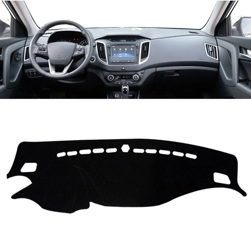 

For Hyundai Creta IX25 2014-2018 2019 Dashboard Dash Mat Pad DashMat Anti-UV Sun Shade Instrument Carpet Car Styling Accessories