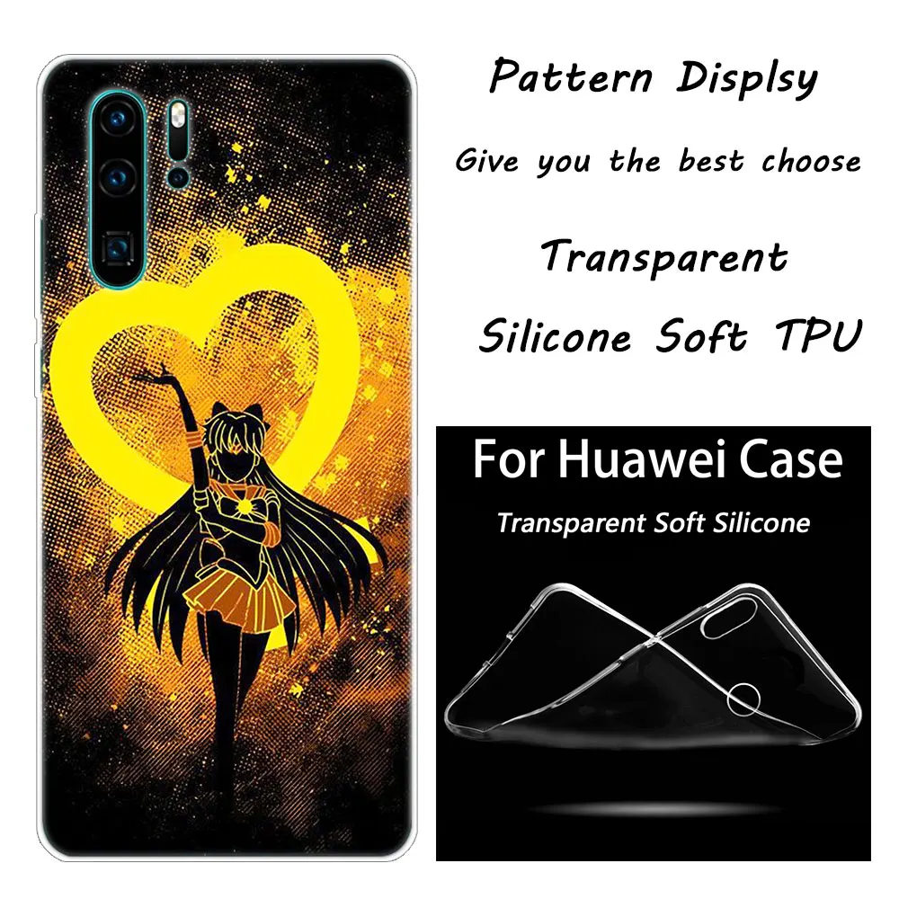 010 Модный мягкий силиконовый чехол с аниме Сейлор Мун для huawei P30 20 Pro 10 P9 P8 Lite P Smart Z Plus NOVA 5i 3i - Цвет: 010