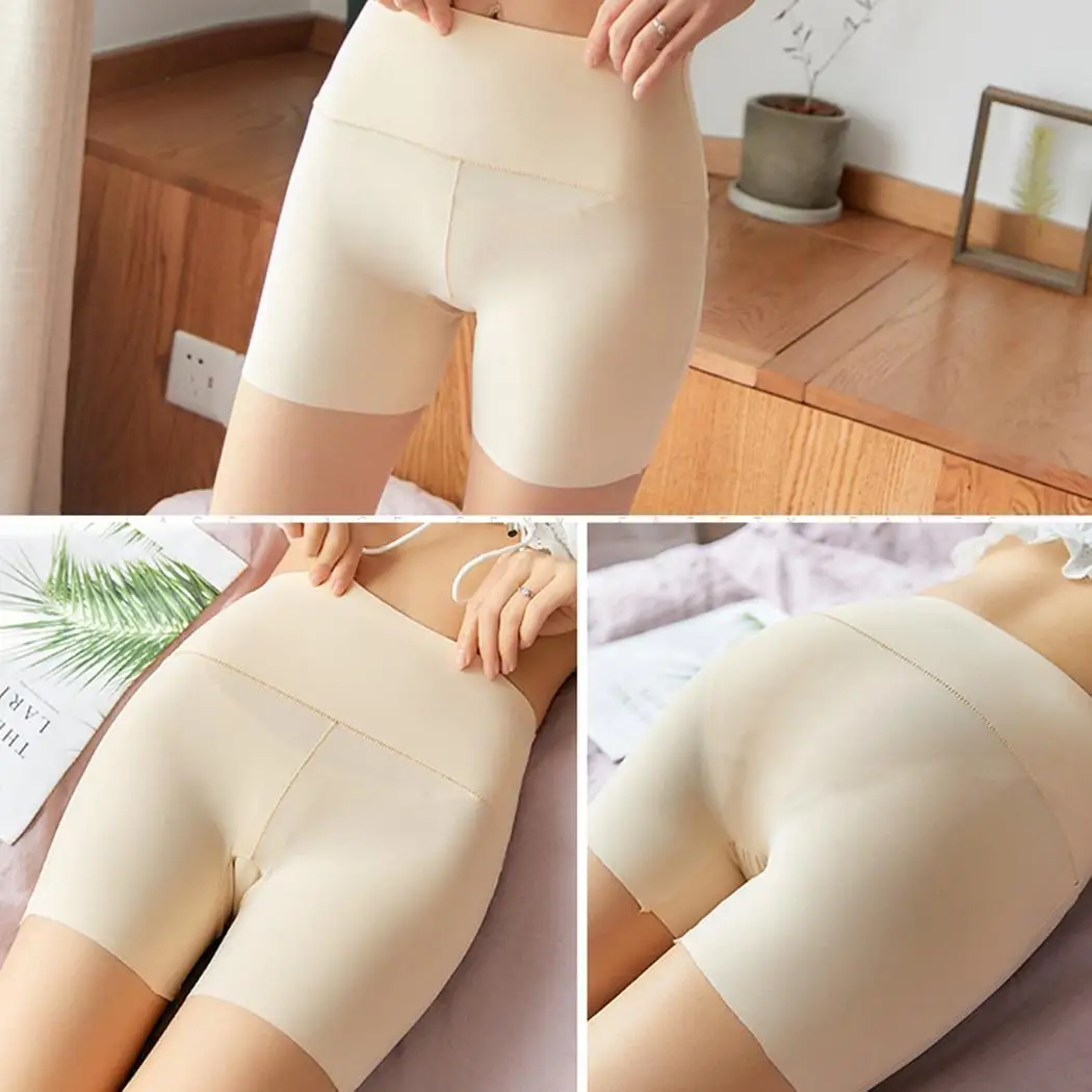 Женские повседневные однотонные бесшовные эластичные короткие леггинсы с