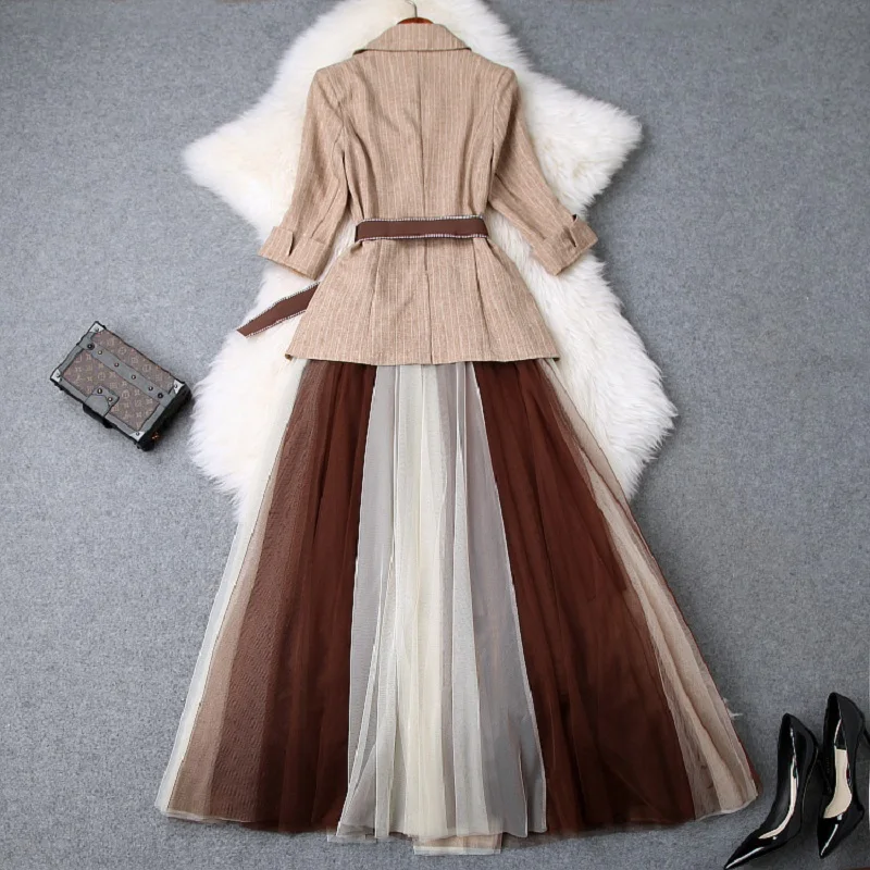 Офисные костюмы комплект взлетно посадочной полосы Новинка 2019 года высокое