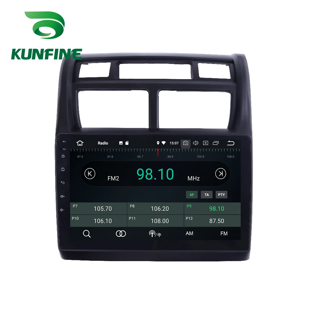 Android 9 0 Ram 4G Rom 64G PX6 Cortex A72 автомобильный DVD GPS Мультимедийный проигрыватель стерео