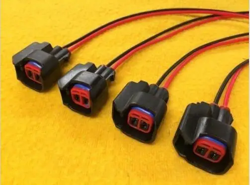 Бесплатная доставка EV6 OBD2 заглушка инжектора соединитель Свиные хвосты 2 pin жгут