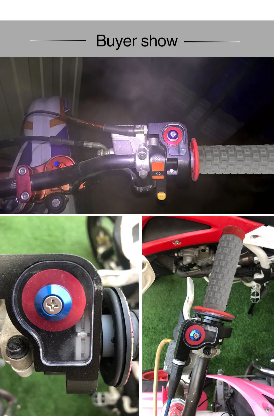 ZSDTRP Dirtbike твист Дроссельный ускоритель ручки и кабель набор для 7/" 50cc 150cc 250cc ATV квадроцикл Dirtbike