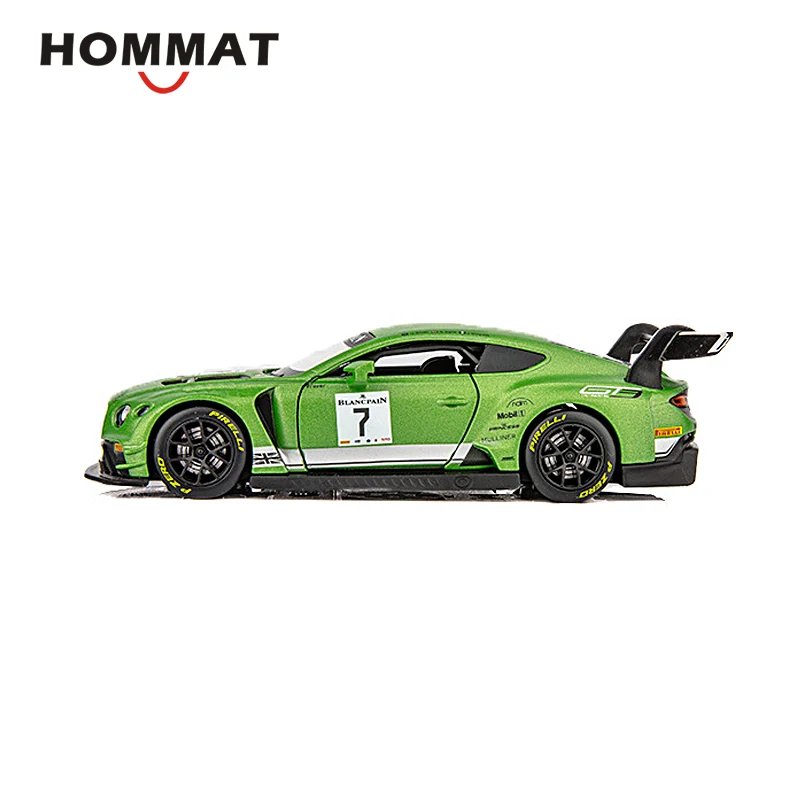 Модель гоночного автомобиля HOMMAT в масштабе 1:32 Bentley Continental GT3 литой игрушечный