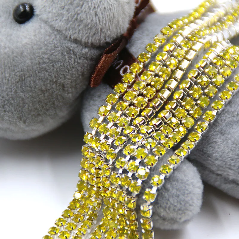 Новинка 5 ярдов/упаковка высокое качество серебряная основа лимонно-желтое