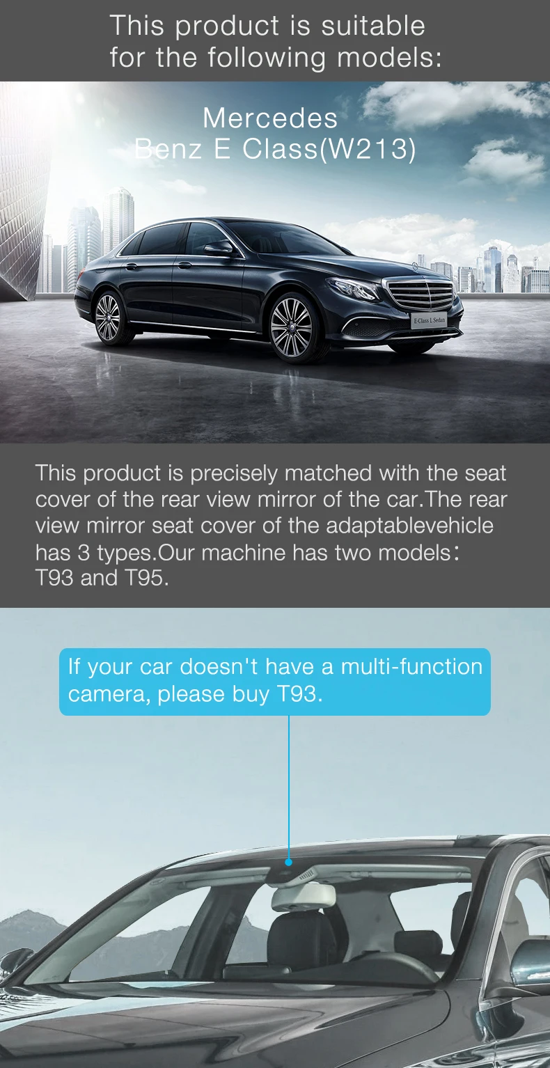 IRO Dashcam T93/T95 для Mercedes Benz E-Class(W213
