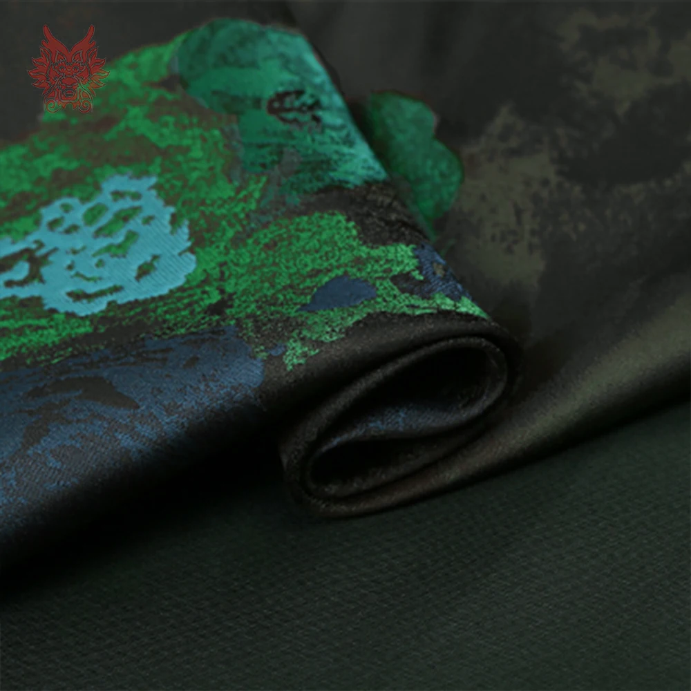 Американский стиль прекрасный Зеленый Эльфы позиционирования жаккардовые ткани