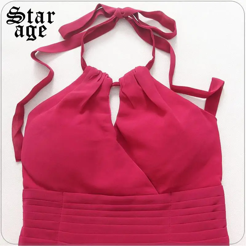 L 3XL Дамское сексуальное платье на бретелях с юбкой годе шифоновое высокая низкая