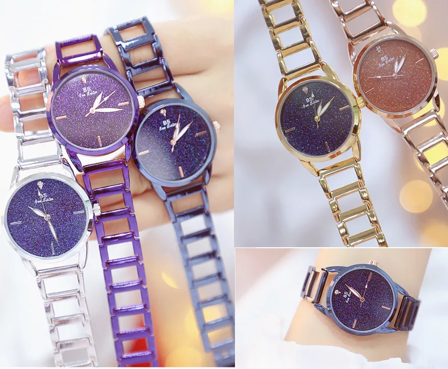 Часы наручные BS Женские Простые брендовые Элегантные повседневные модные с