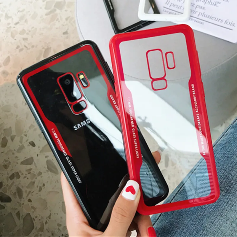 Чехол S9 Plus J3 J5 J7pro чехол с имитацией стекла для телефона Samsung S8 S7 Note 9 Note8 5 ТПУ Рамка