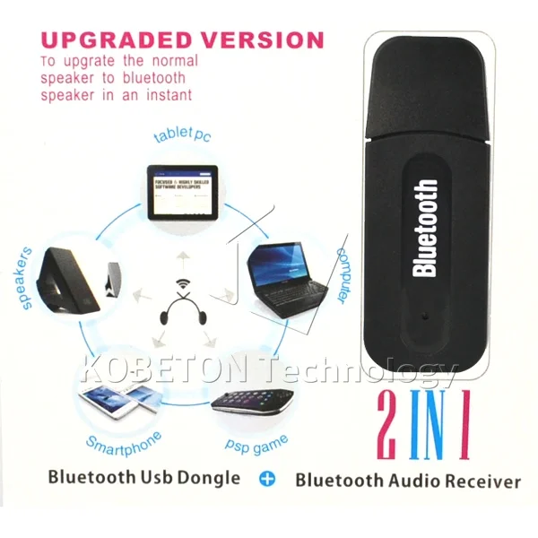 Портативный USB беспроводной Bluetooth стерео музыкальный приемник ключ с 3 5 мм аудио