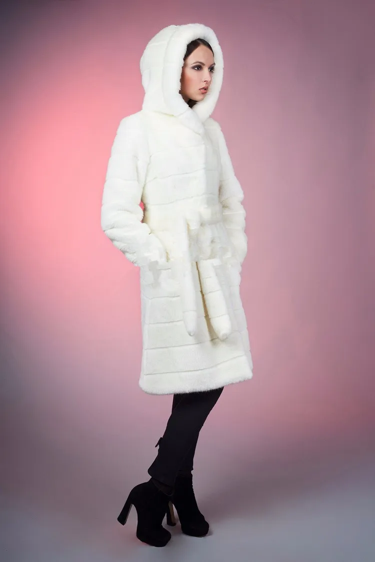 S-5XL зимнее теплое искусственное достойное пальто из искусственного меха норки с