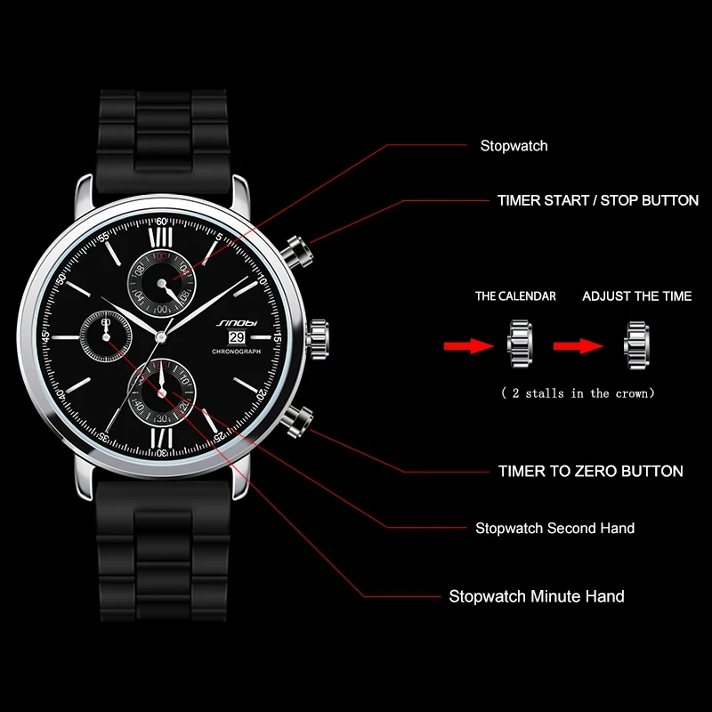 2016 relojes hombre спортивные кожаные аналоговые часы мужские Лидирующий бренд