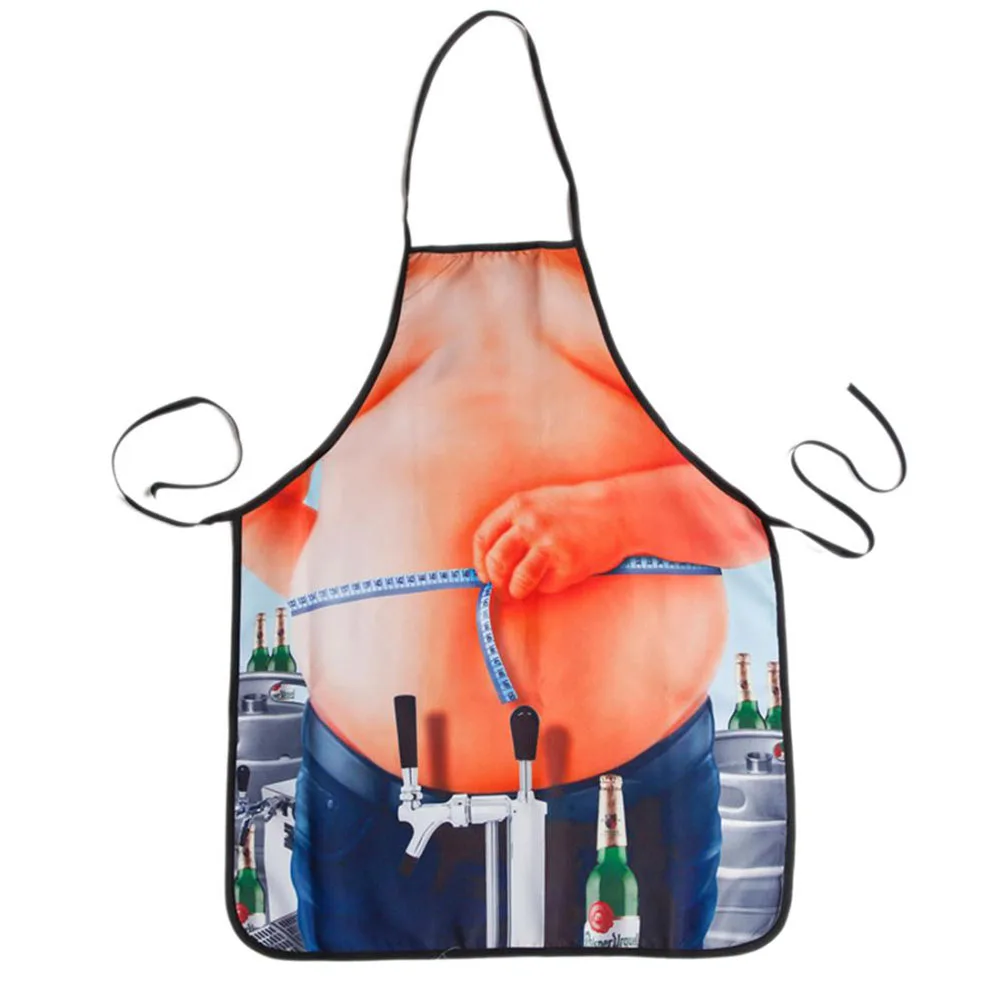 Новый Кухонный Фартук для приготовления пищи фартук с принтом пива на гриле