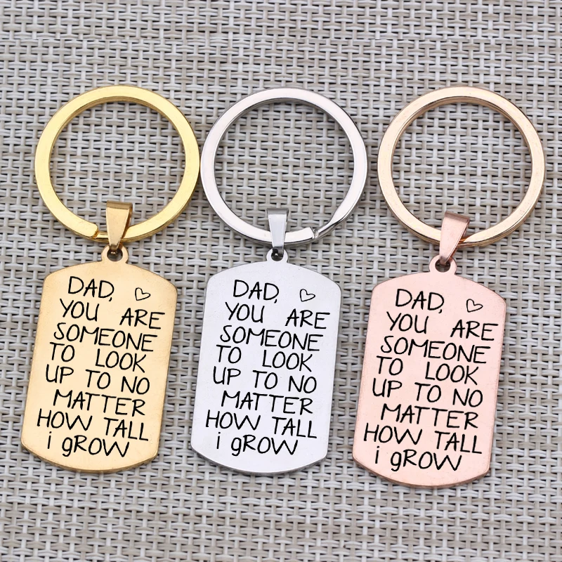 1 шт брелок в подарок для папы с ручной печатью &quotвы кто-то чтобы посмотреть... как