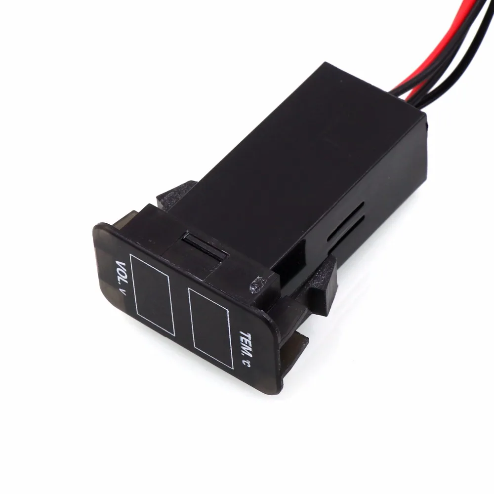 car interface 12v special design with voltage and temperature display use for toyota hilux vigocoastercorolla exyarisreiz free global shipping