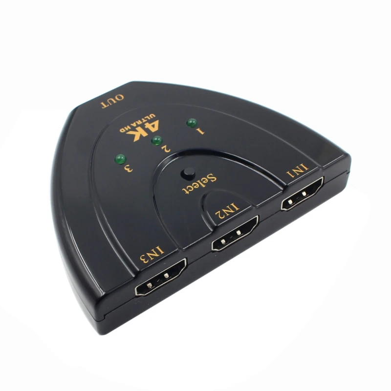 3 порта HDMI переключатель 1.4b 4K Коммутатор сплиттер в 1 выходной порт концентратор