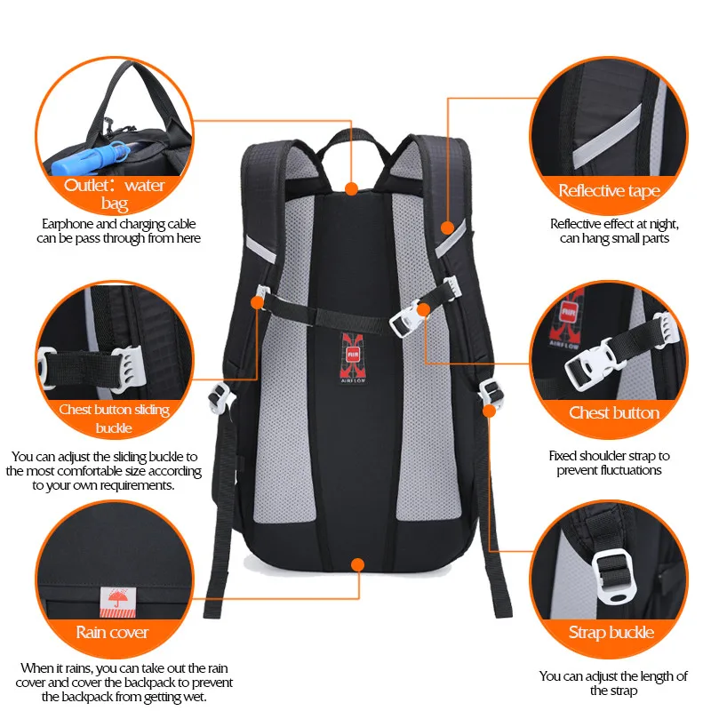 30L NEVO RHINO, водонепроницаемый мужской рюкзак, унисекс, дорожная сумка, походный, для альпинизма, альпинизма, кемпинга, рюкзак для мужчин
