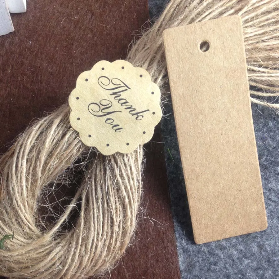 Прямоугольная подвесная бирка 2 5x7 см крафт для свадебных торжеств 100 шт./лот