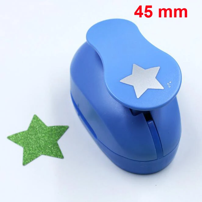 1pc 45mm 1,5 см-7,0 см пятиконечная звезда фигуры для творчества Дырокол бумаги дырокол для скрапбукинга бумага для рукоделия «сделай сам» резак EVA пена удар - Цвет: 1pc 45mm