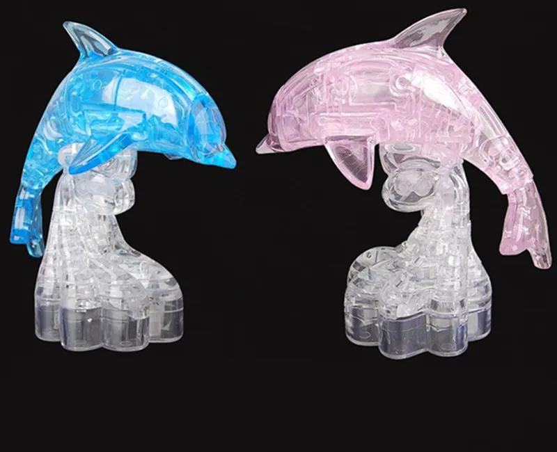 Детские игрушки сделай сам кристалл животное дельфин 3D пазл головоломки для