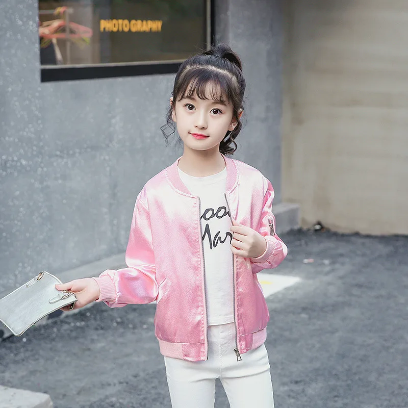 

Children's Wear 2018 New Letter Print Jacket Baby Kids Girls Fries Coat Outfits Child Spring Autumn Fashion Zipper Jackets CA030