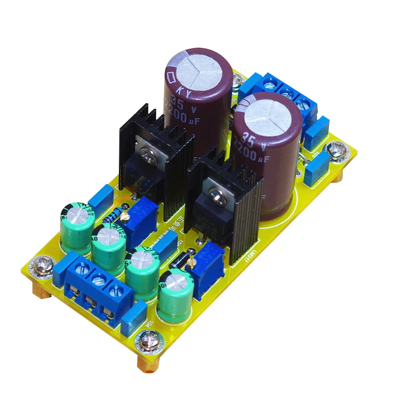 Оливковый LM317 LM337 DC Регулируемый блок питания плата модуля