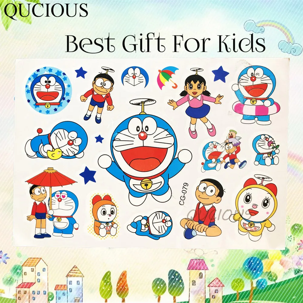 QCG079 QUCIOUS, крутая мультяшная временная татуировка с красными машинками, наклейка для мальчика, Детская тату из фильма, боди-арт, Переводные поддельные татуировки - Цвет: QCG079