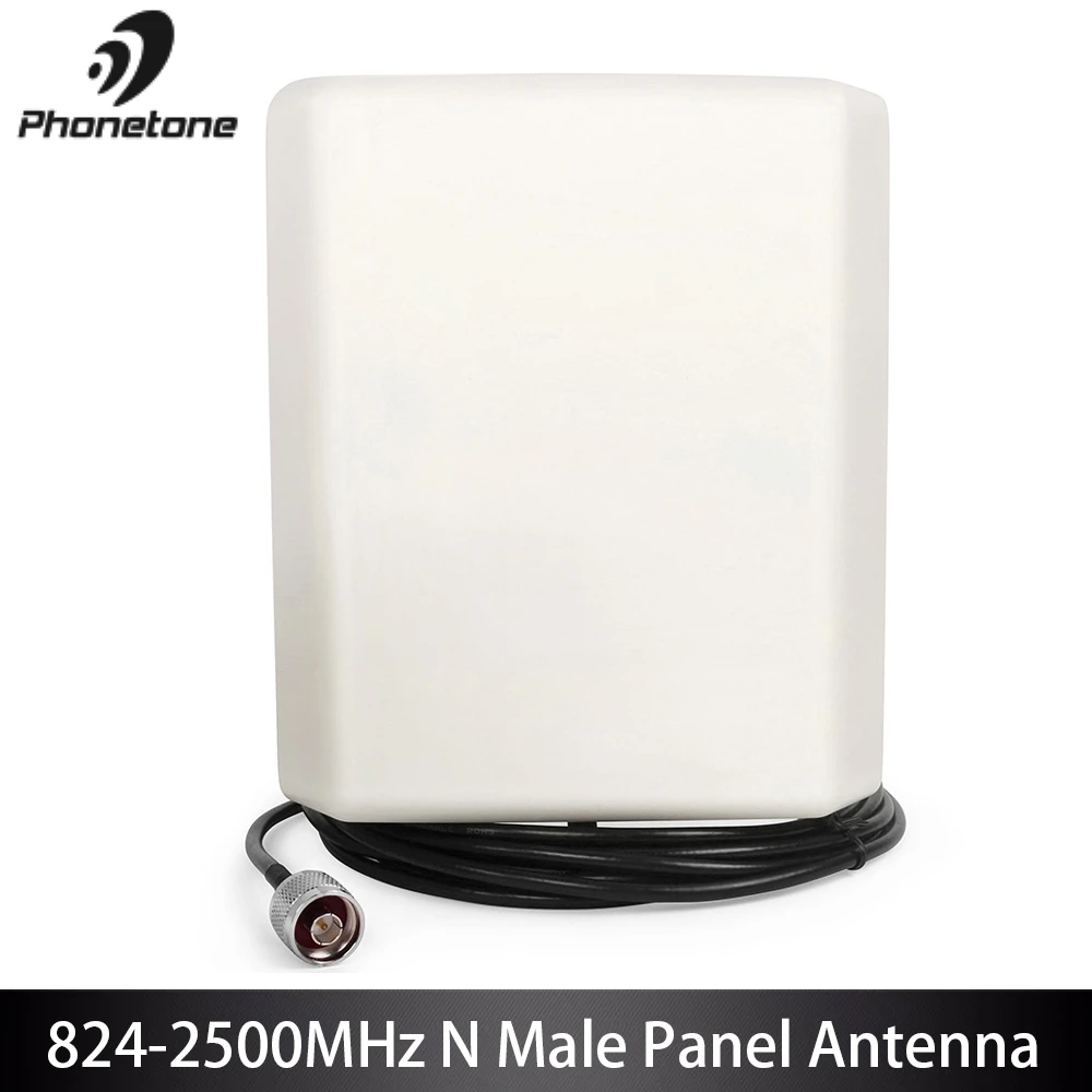 824-2500 МГц усиление 9dBi GSM 3g Lte внутренняя Направленная панельная антенна и 5 м кабель N мужской разъем для повторителя мобильного сигнала