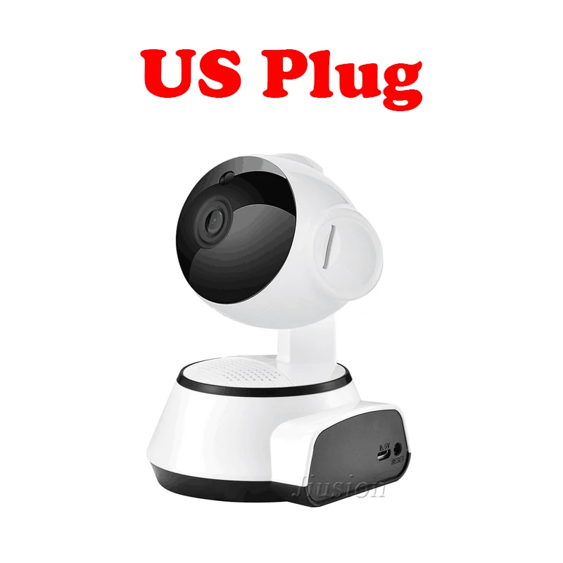 US Plug 720P Мини WiFi IP Camaras de Seguridad CCTV беспроводная домашняя камера ночного видения безопасности няня камера - Цвет: US Plug
