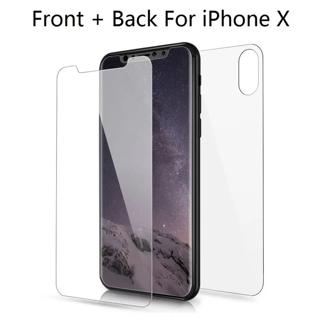Переднее и заднее для iPhone X XS MAX XR твердое закаленное стекло 11 Pro Max защита экрана