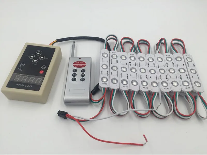 DHL 1000 шт. WS2811 IC DC 12V 3LEDSMD 5050 RGB LED Pixel цифровой водонепроницаемый светодиодный модуль