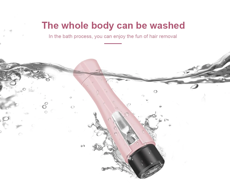Портативный эпилятор Женская Мини бритва водонепроницаемый триммер для бикини