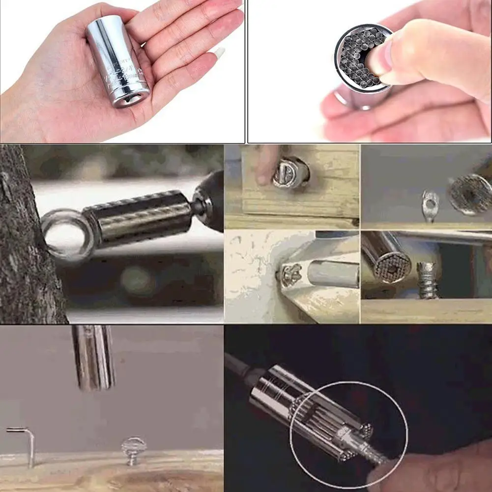 LanLan 2 шт. универсальный гаечный ключ рукав торцевой 3/8 Набор розеток дрель