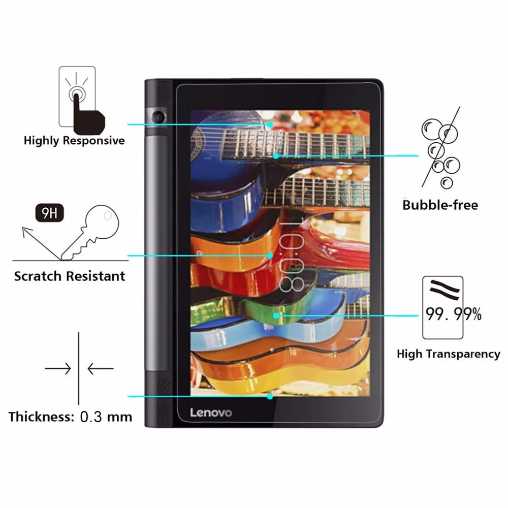 For Lenovo YOGA Tab 3 10 inch / YT3-X50F Tablet 0.3mm 9H Hardness Tempered Glass Screen Film | Компьютеры и офис