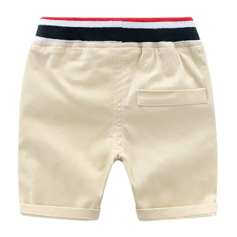 WEIXINBUY/Детские летние хлопковые брюки до колена Детские однотонные штаны для