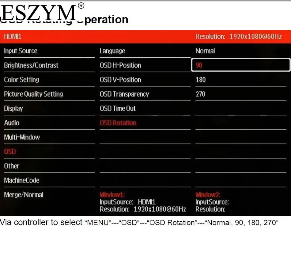 Вращающаяся коробка для видеовхода esвмещает HDMI совместимый DP DVI VGA видеовход 90
