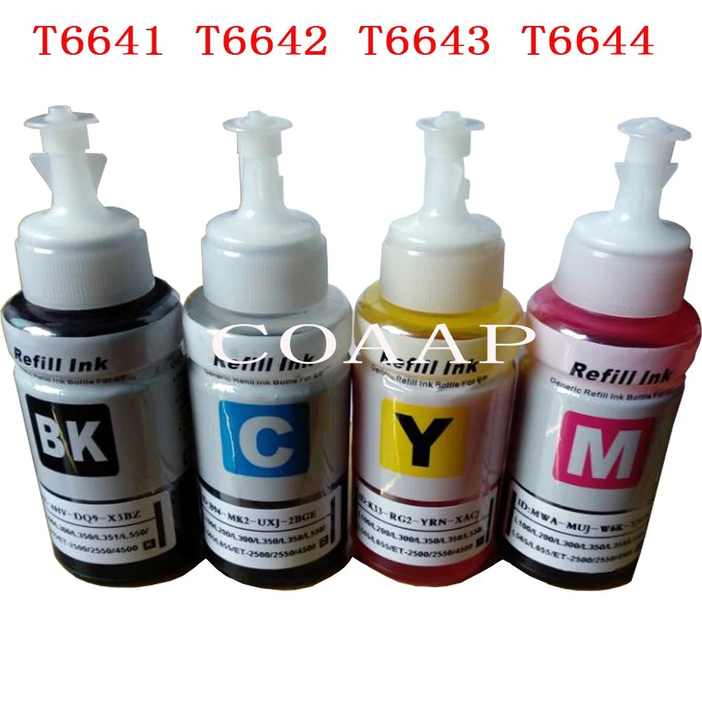 Совместимый принтер чернила для EPSON 664XL T6641 T6642 T6643 T6644 L100 L120 L101 L110 L111 L200 L201 L210 L211 L220