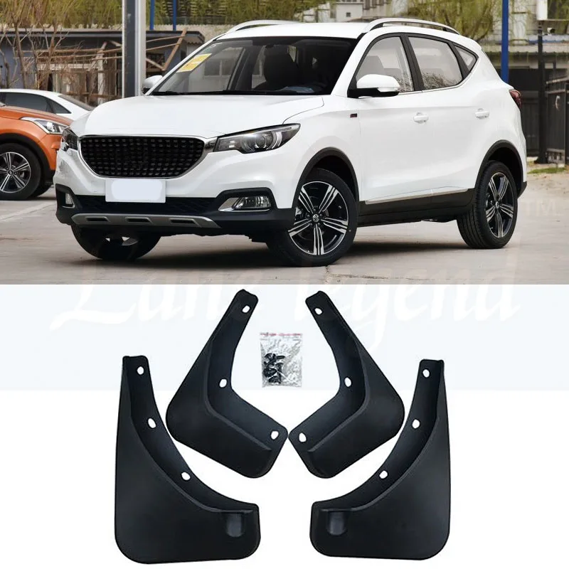 car styling for MG ZS accessories mud flaps flap splash guard Front Rear Mudguards Fender car-styling black 4pcs/set