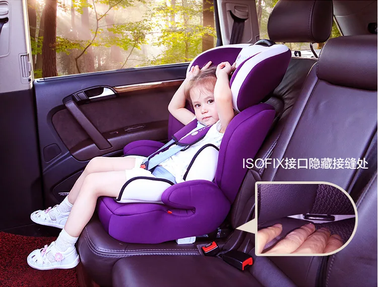 Автомобильные детские безопасные сиденья для детей от 0 до 12 лет ISOFIX жесткий интерфейс может сидеть и лежать Регулируемый 165 градусов