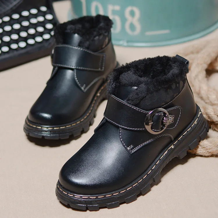 Yeafey Children Winter Baby Boots Kids Leather Shoes for Boys Size 26-37 Cowboy Autumn Children's Rubber |