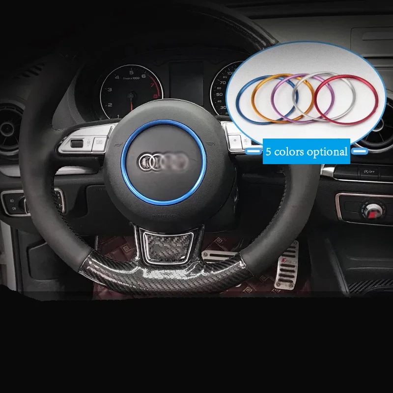Стикеры для автостайлинга наклейки на рулевое колесо Audi A5 A6 Q3 Q5 A1 декоративные