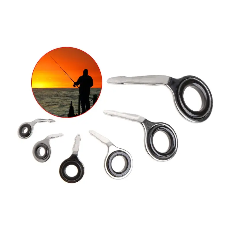 Направляющие кольца для удилища глаз лед рыболовная леска 3/4/5/6/8/10 мм Диаметр