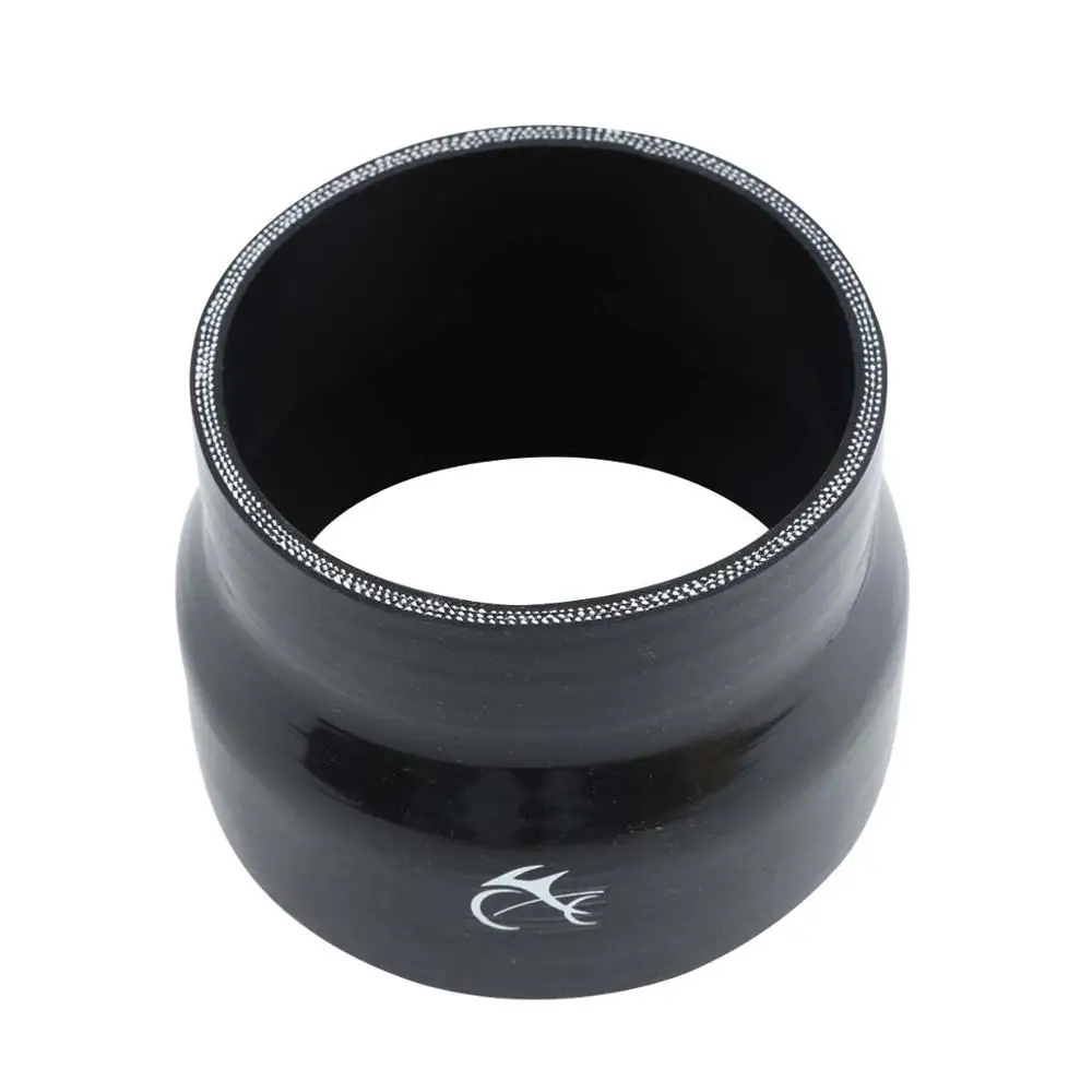 

3.50-4.00 inch Straight Reducer Silicone Hose Coupler 4-PLY Reinforced Black /Red