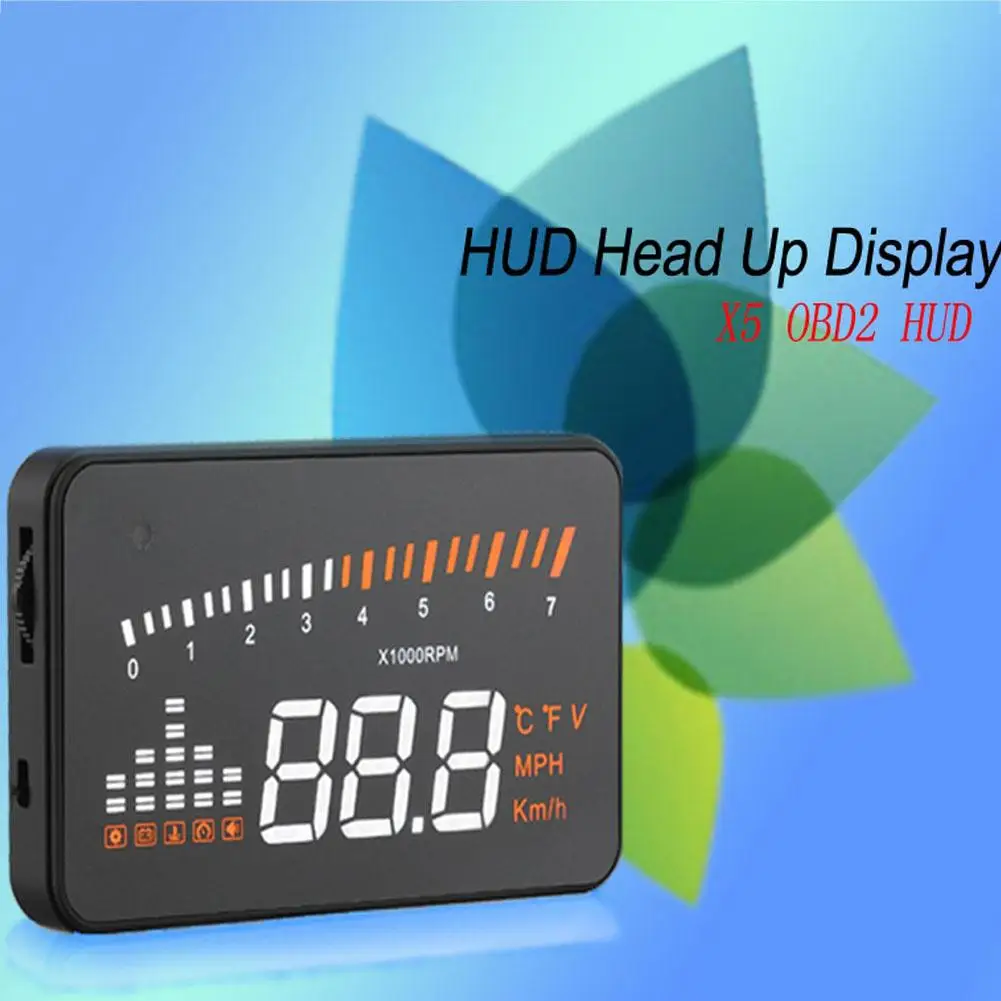Dragonpad " Автомобиль HUD проектор Дисплей Скорость Предупреждение топлива OBD II Скорость ometer Автомобильный Электрический автомобиль аксессуары