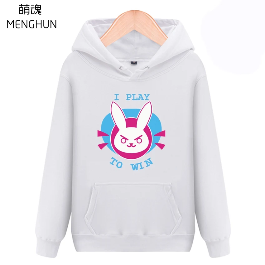 Крутой подарок для фанатов игры OW DVA толстовки D.va I play to win Прекрасный Принт