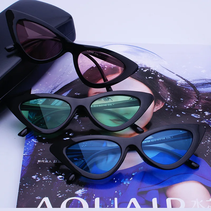 Очки солнцезащитные женские в стиле ретро с котом | Аксессуары для одежды